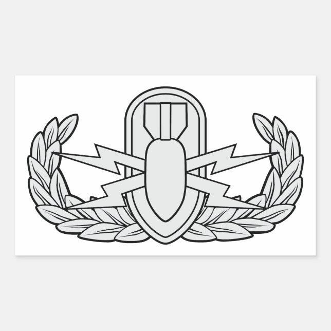 EOD badge Rectangular Sticker (Front)