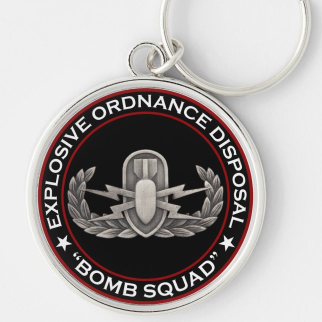 EOD "Bomb Squad" Key Ring (Front)