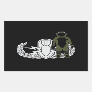 EOD Bomb Suit Rectangular Sticker