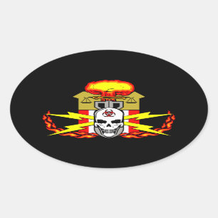 EOD, Bomb Technician Decal Oval Sticker