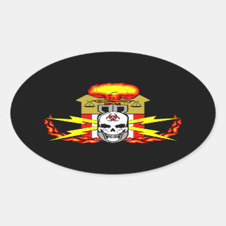 EOD, Bomb Technician Decal Oval Sticker
