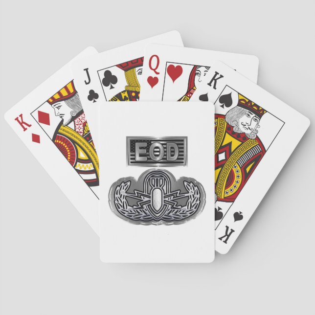 EOD Explosive Ordnance Disposal  Playing Cards (Back)