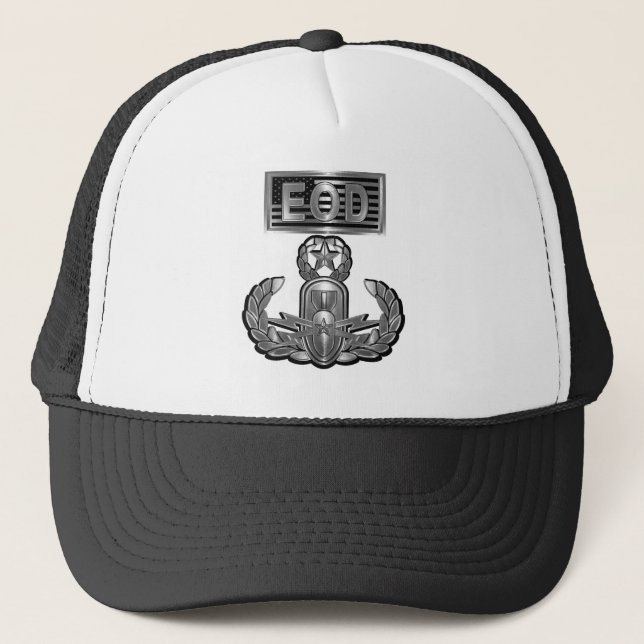 EOD Explosive Ordnance Disposal Trucker Hat (Front)