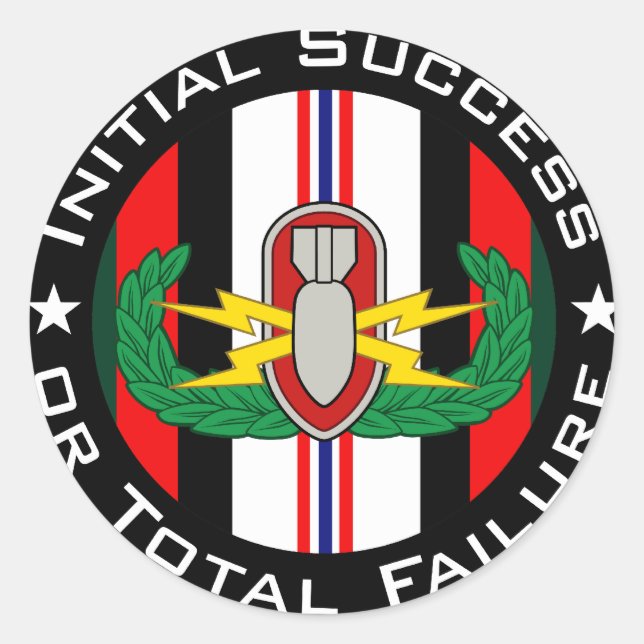 EOD in colour OEF ISoTF Classic Round Sticker (Front)