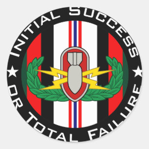 EOD in colour OEF ISoTF Classic Round Sticker