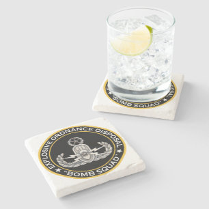 EOD Master Bomb Squad Stone Coaster