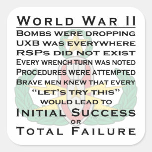 EOD Master WWII Square Sticker