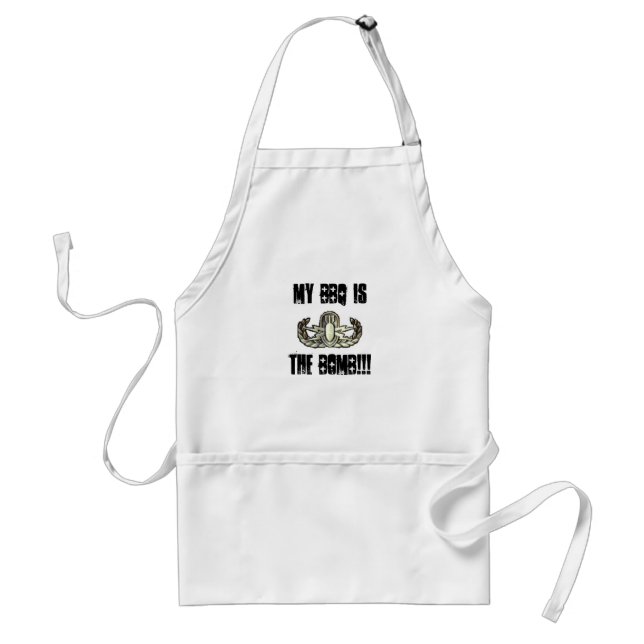 EOD, My BBQ is, THE BOMB!!! Standard Apron (Front)