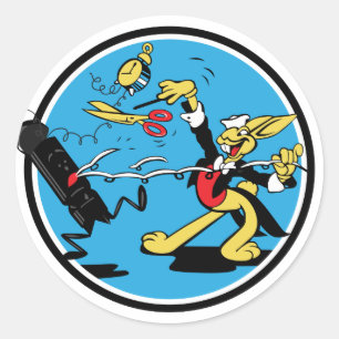 EOD Rabbit Classic Round Sticker