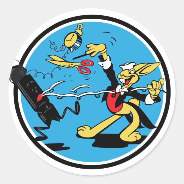 EOD Rabbit Classic Round Sticker (Front)