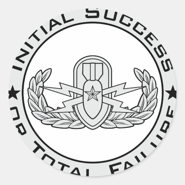 EOD Senior ISoTF Classic Round Sticker (Front)