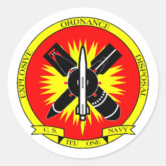 EODTEU1 CLASSIC ROUND STICKER