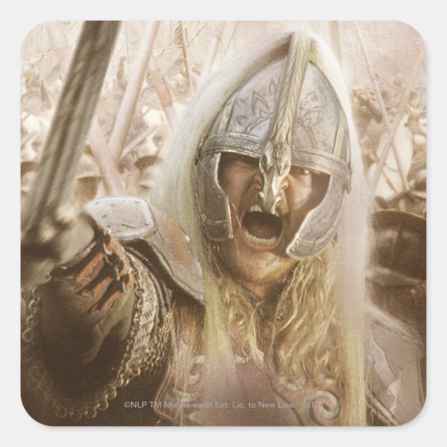 Eomer with Helmet Square Sticker (Front)
