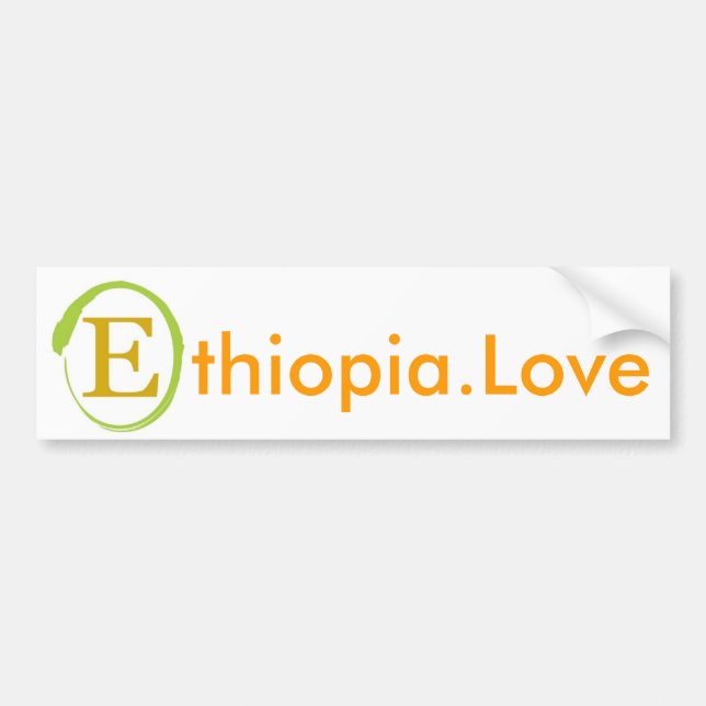 EOR Ethiopia Love Bumper Sticker (Front)