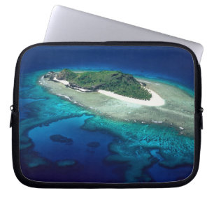 Eori Island, Mamanuca Islands, Fiji - aerial Laptop Sleeve