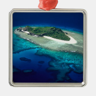 Eori Island, Mamanuca Islands, Fiji - aerial Metal Ornament