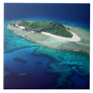 Eori Island, Mamanuca Islands, Fiji - aerial Tile