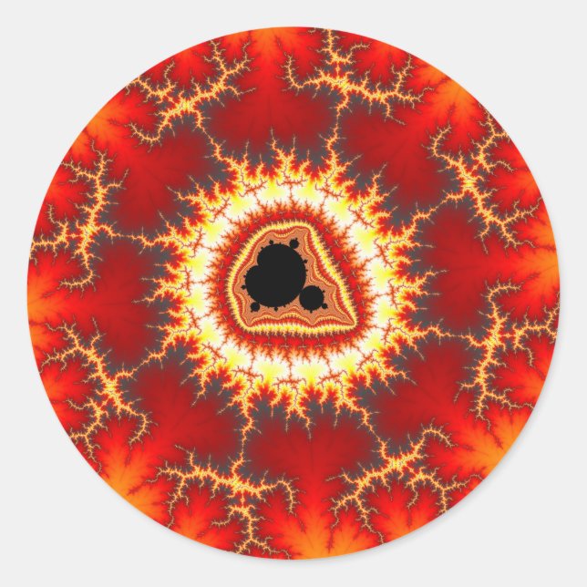 Eos - Fractal Classic Round Sticker (Front)