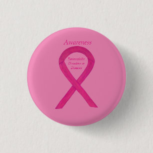 Eosinophilic Diseases Awareness Ribbon Pin Buttons