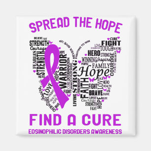 Eosinophilic Disorders Awareness Month Ribbon Gift Magnet