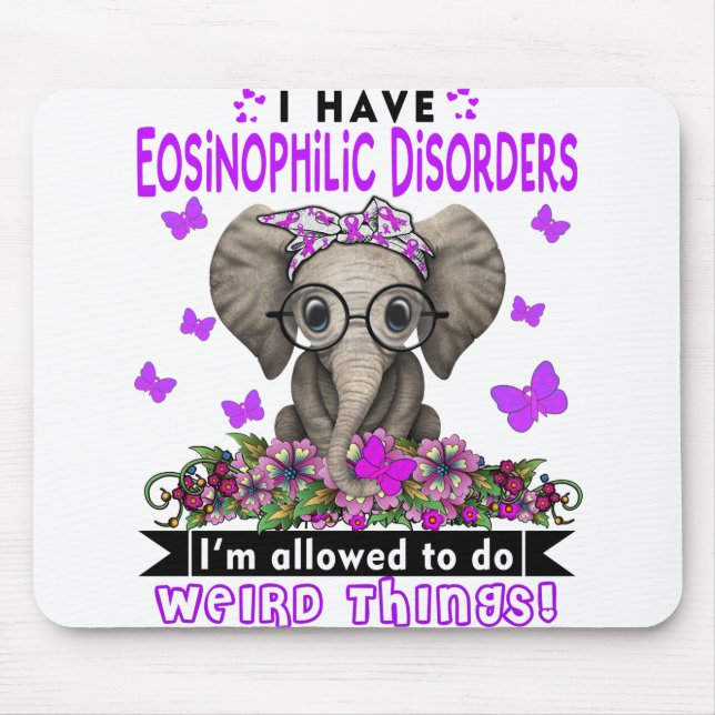 Eosinophilic Disorders Awareness Month Ribbon Gift Mouse Pad (Front)