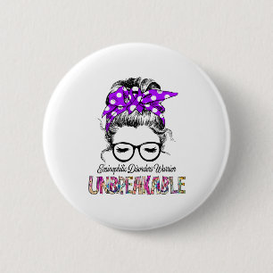 Eosinophilic Disorders Awareness Ribbon Support  6 Cm Round Badge