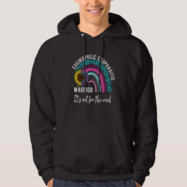Eosinophilic Esophagitis Month Warrior Rainbow Not Hoodie (Front)