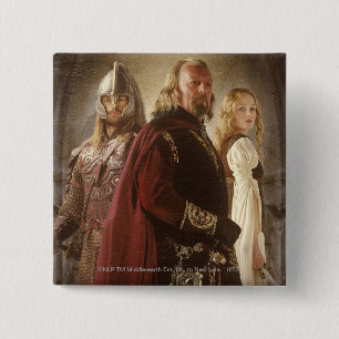 Eowyn and Theoden 15 Cm Square Badge