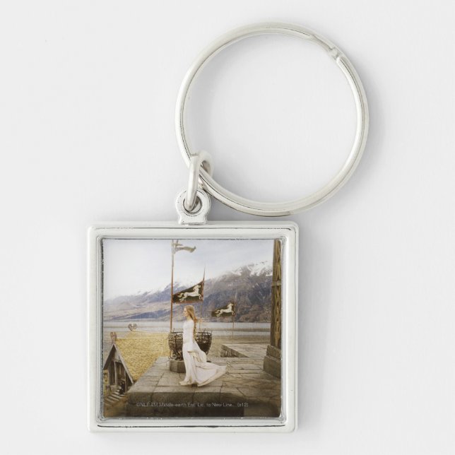 Eowyn on Castle Steps Key Ring (Front)