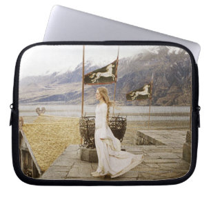 Eowyn on Castle Steps Laptop Sleeve