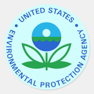 EPA ENVIRONMENTAL PROTECTION AGENCY CLASSIC ROUND STICKER
