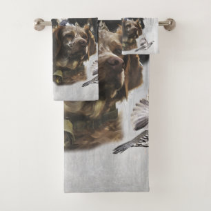 Epagneul Breton, Brittany Spaniel      Bath Towel Set