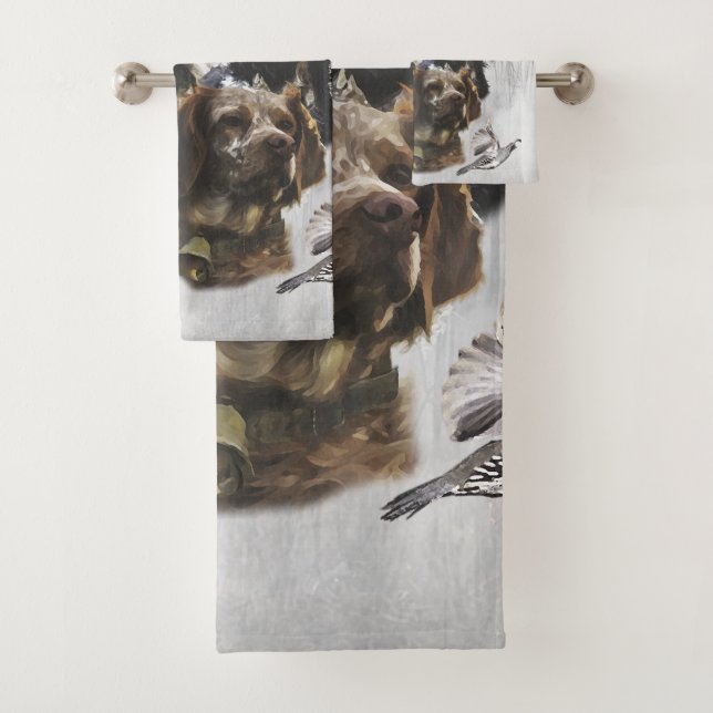 Epagneul Breton, Brittany Spaniel      Bath Towel Set (Insitu)