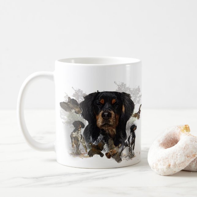 Epagneul Breton, Brittany Spaniel     Coffee Mug (With Donut)
