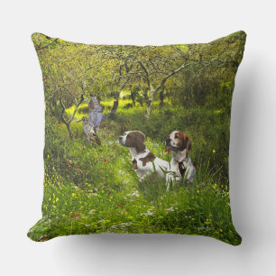 Epagneul Breton, Brittany Spaniel Cushion