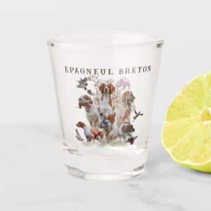 Epagneul Breton, Brittany Spaniel Shot Glass