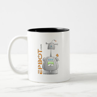 Epbot: Live Long and Geek On! Two-Tone Coffee Mug
