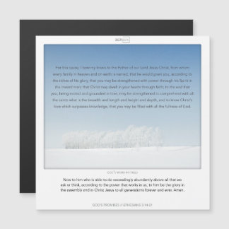 Epheisans 3:14-21 GOD'S PROMISES SCRIPIX magnetic Magnetic Invitation