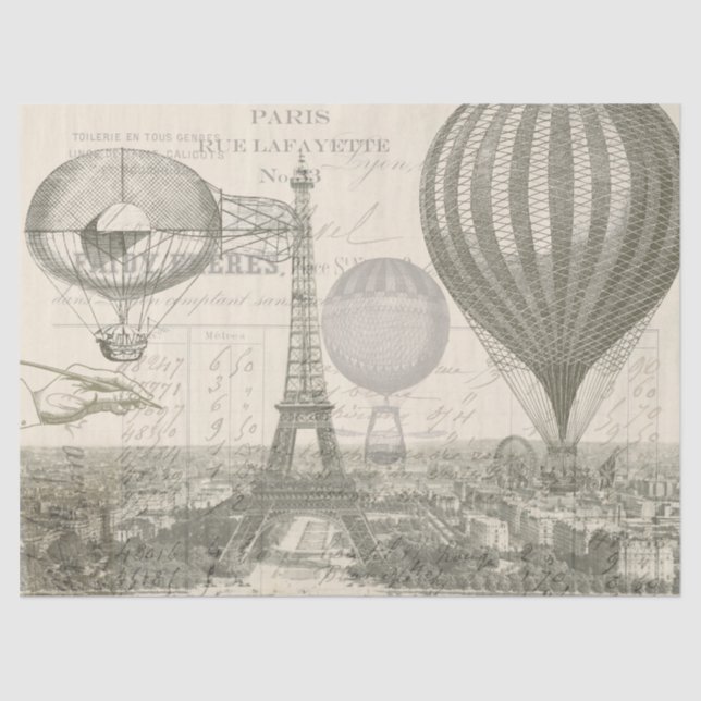 Ephemera Balloon Decoupage Tissue Paper (Front)