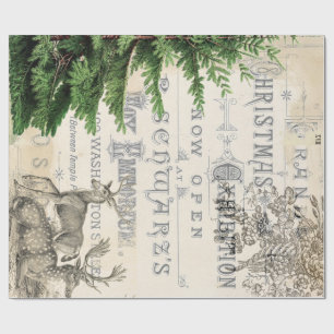 Ephemera Christmas Wrapping Paper