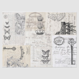 Ephemera Collage Decoupage Sheet