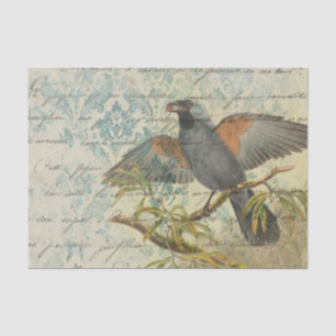 Ephemera Damask Bird Tissue Paper
