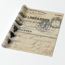 Ephemera Decoupage Poster