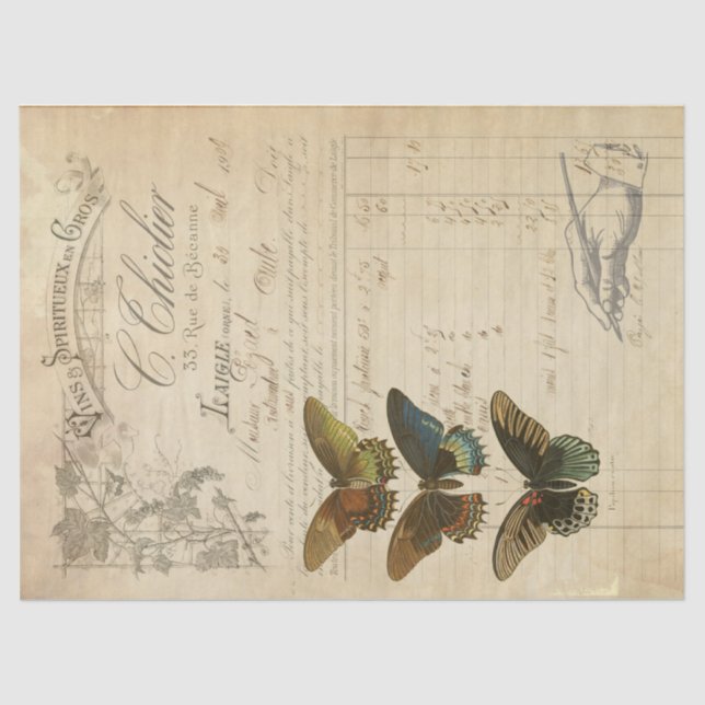 Ephemera Decoupage Tissue Tissue Paper (Front)