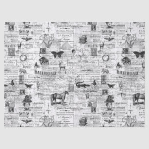 Ephemera Illustrations Tissue or Decoupage Paper