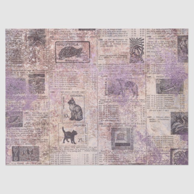 Ephemera Lavendar Paper Series Design 15 (Front)