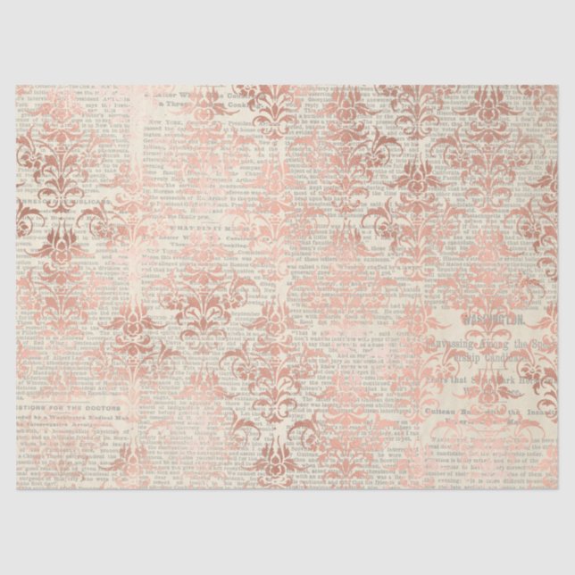 Ephemera Rose Gold Paper Series Design 7 (Front)