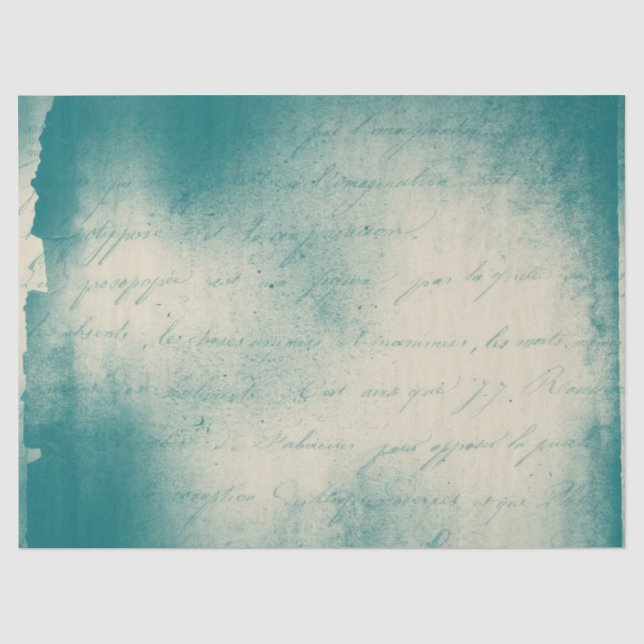 Ephemera Turquoise Paper Series Design 16 (Front)