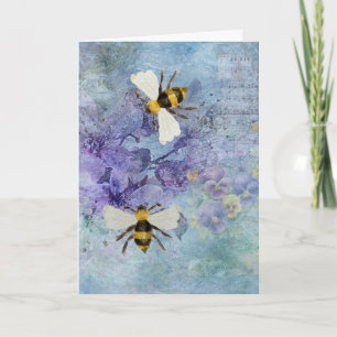 Ephemera With Bees Mother's Day Card