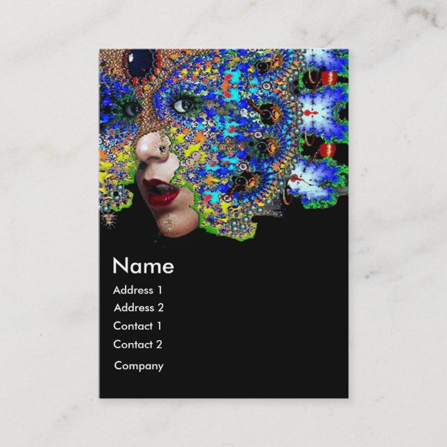 EPHEMERAL Beauty,Fashion,Cosmetics, Makeup Artist Business Card (Front)